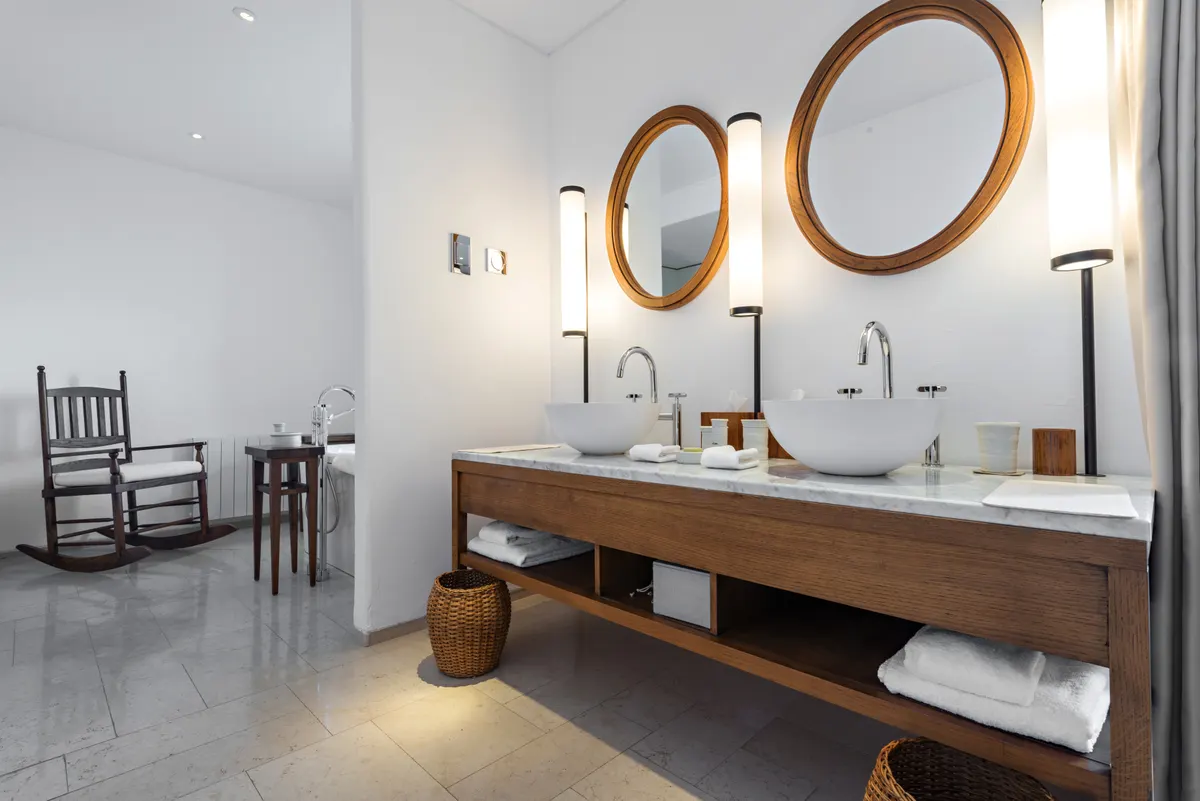 Bathroom remodel detail